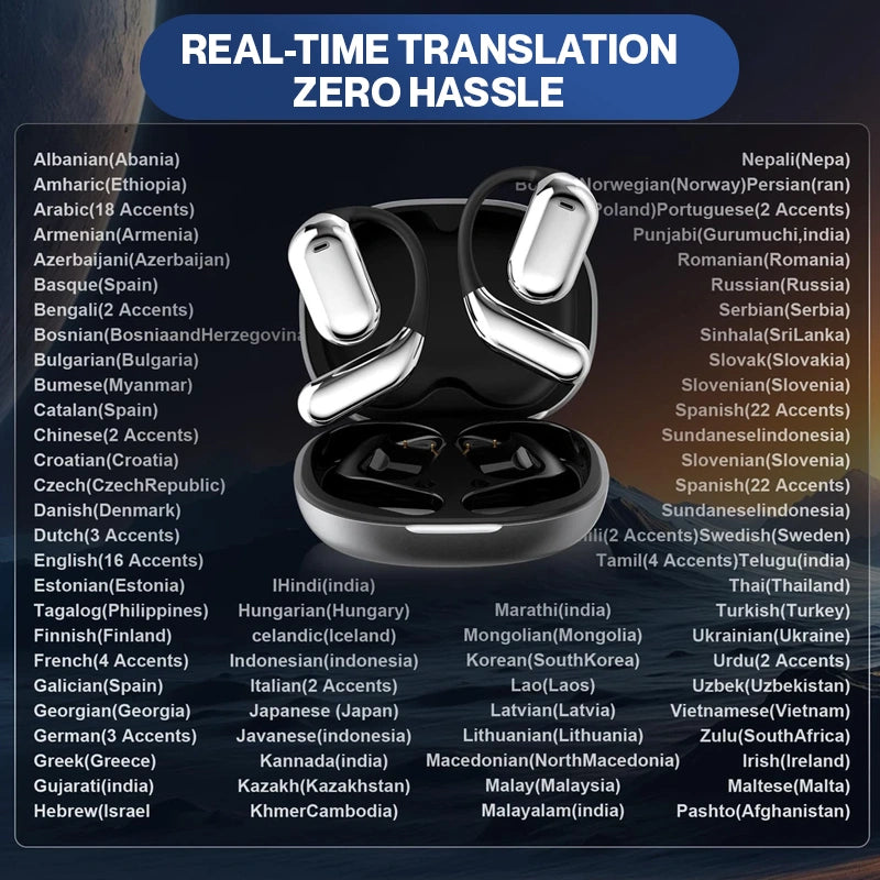AI TalkBuds – Real-Time Translation, Dual-Use Music Mode & Offline Language Support