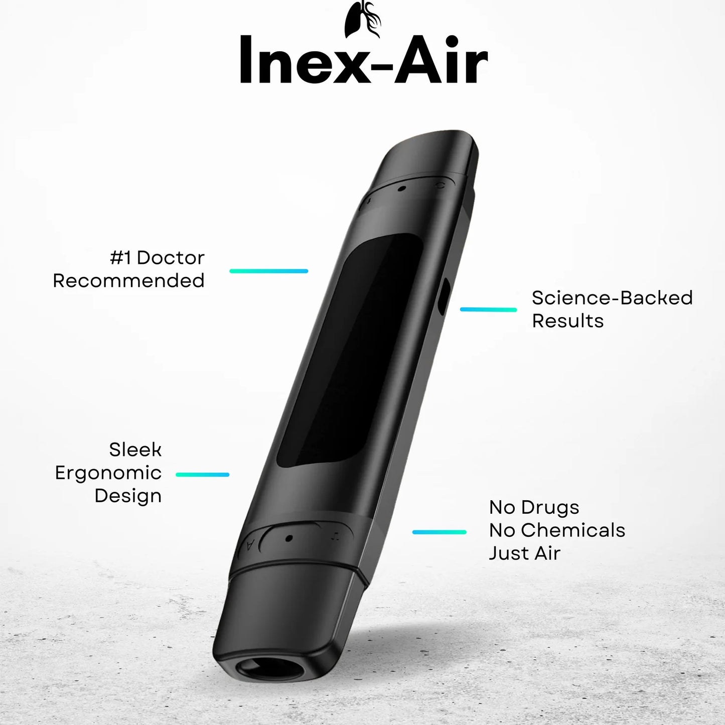 InhaleX – Smart Spirometer, Stress Relief, Breath Strength