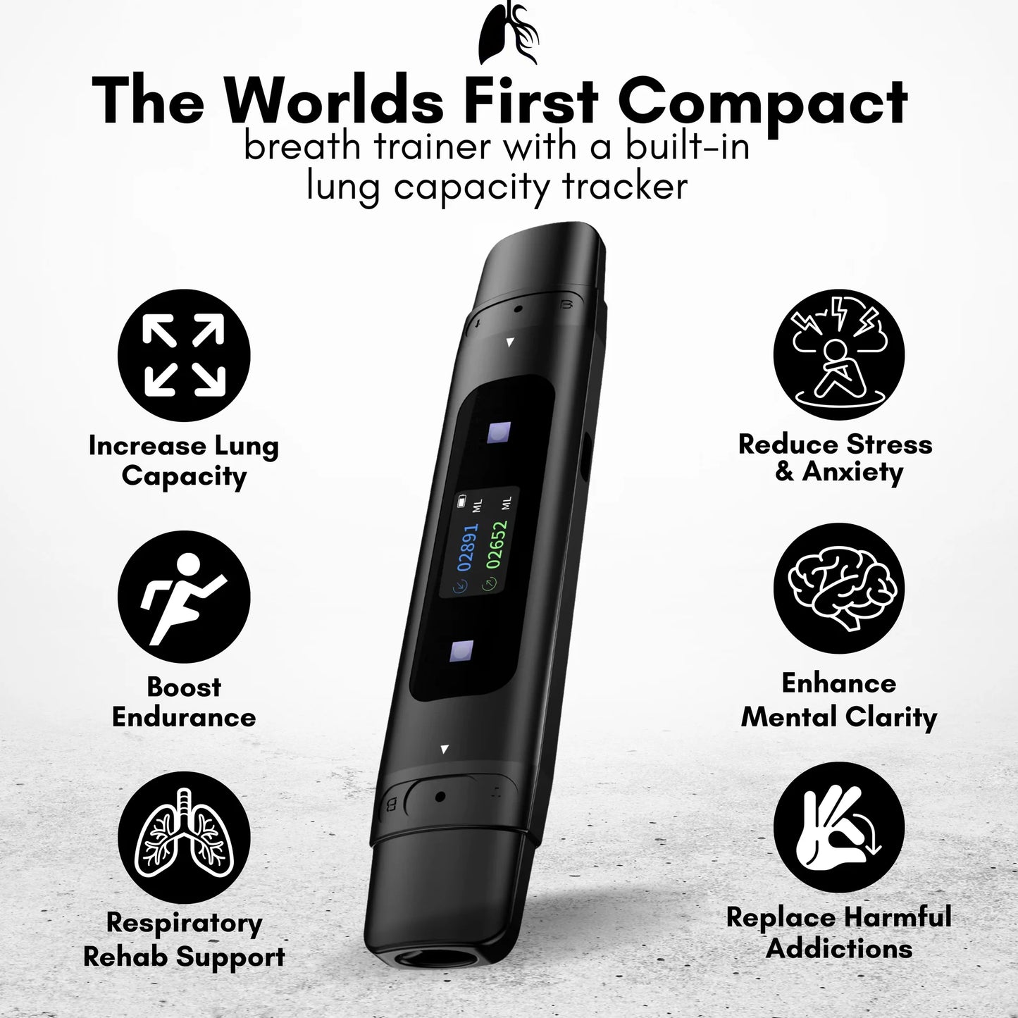 InhaleX – Smart Spirometer, Stress Relief, Breath Strength