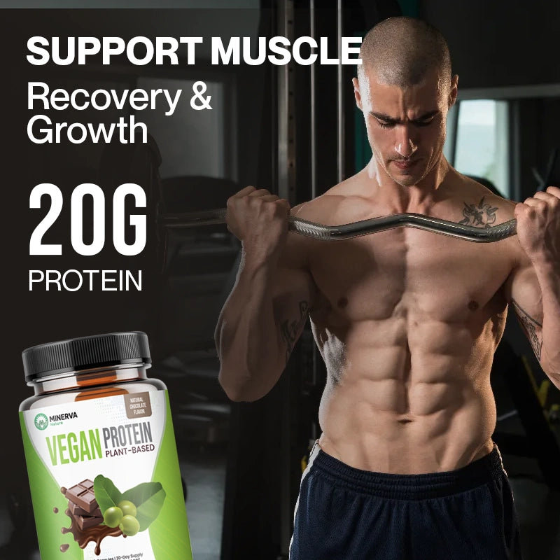 Minerva Nature Ultimate Vegan Protein for Muscle Growth & Fat Loss