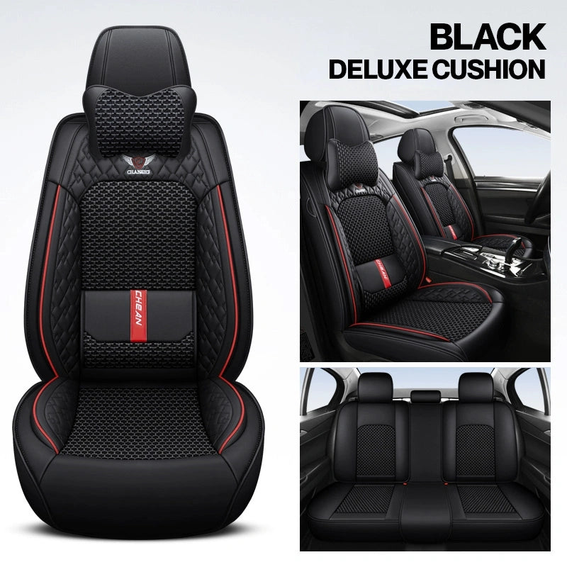2025 RoadWarrior Universal Car Seat Covers | Breathable & Waterproof Leather Protection for Cars, SUVs