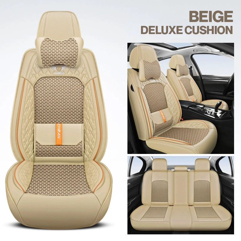 2025 RoadWarrior Universal Car Seat Covers | Breathable & Waterproof Leather Protection for Cars, SUVs