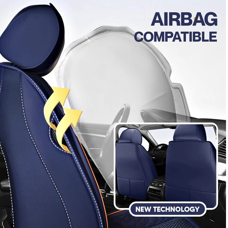 2025 RoadWarrior Universal Car Seat Covers | Breathable & Waterproof Leather Protection for Cars, SUVs