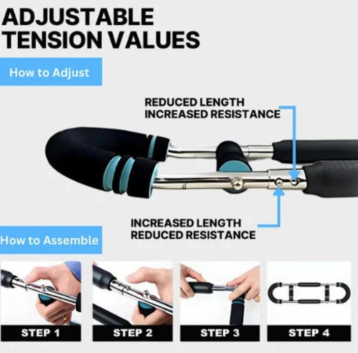 Ultimate Twister Arm Trainer Bar - Full-body Activation, Adjustable Resistance & Portable Design