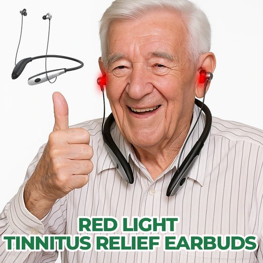 Red Light Tinnitus Relief Earbuds - Effective Relief, Safe & Natural Solution