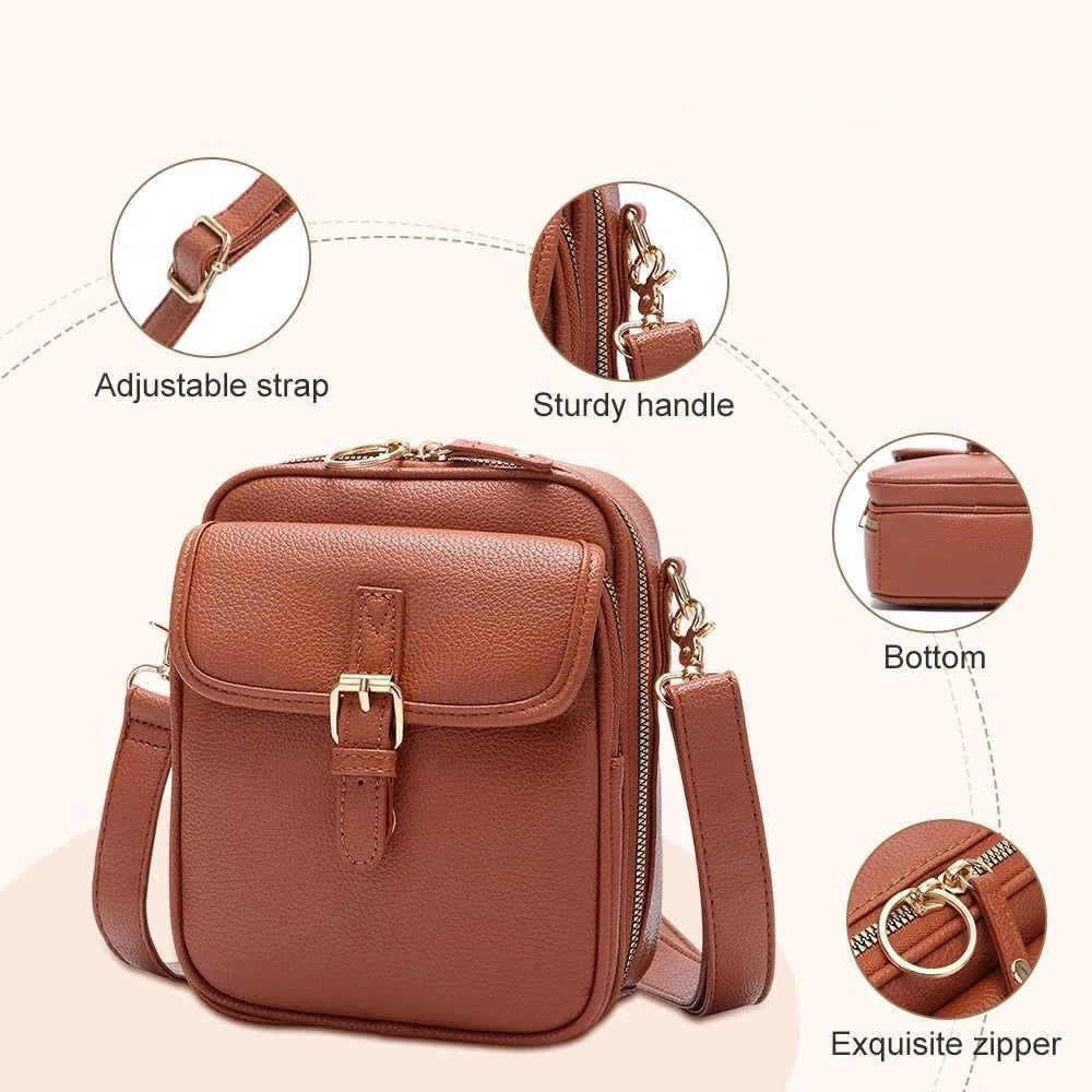 Crossbody universal postage bag, trendy storage bag for casual style