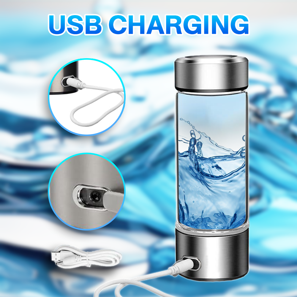 2024 Portable Hydrogen Water Bottle with SPE/PEM Technology
