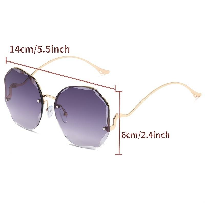 Fashion Sunglasses Women Metal Female UV400 Vintage Ladies Stylish Design Oversized Square Sunglasses For Women