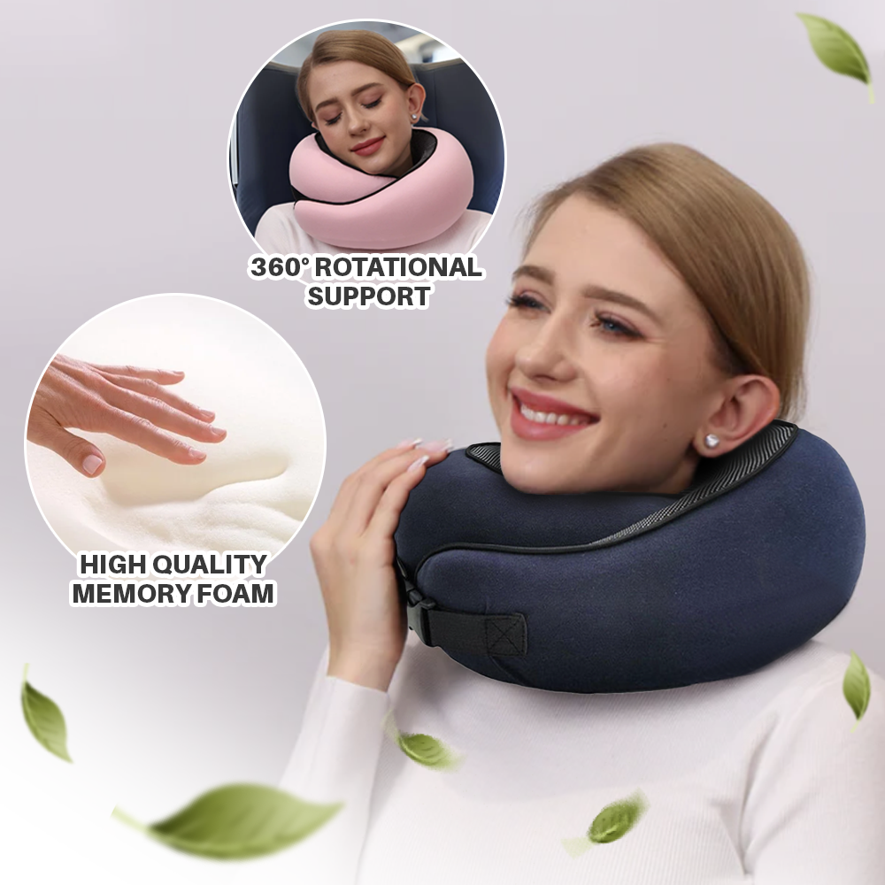 360° Adjustable Memory Foam Travel Neck pillow