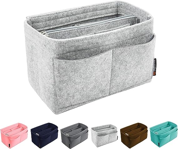 Purse Organizer Insert for Handbags, Felt Bag Organizer for Tote & Purse