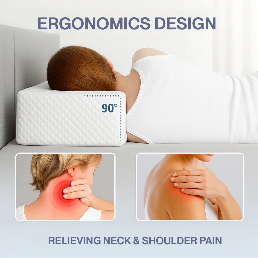 Side Sleep Cube Ergonomic Side Sleeper Pillow