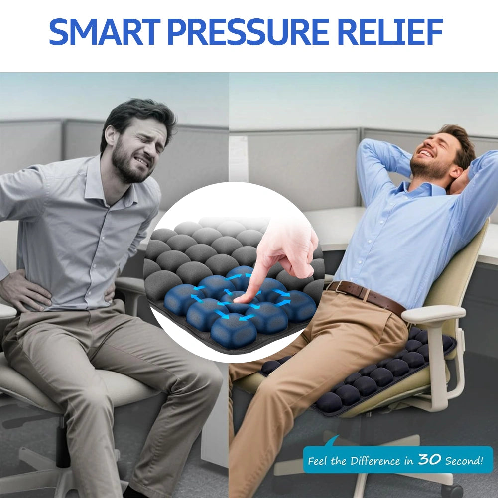 Orthopedic Portable & Easy Inflatable3D Airbag Massage Seat Cushion