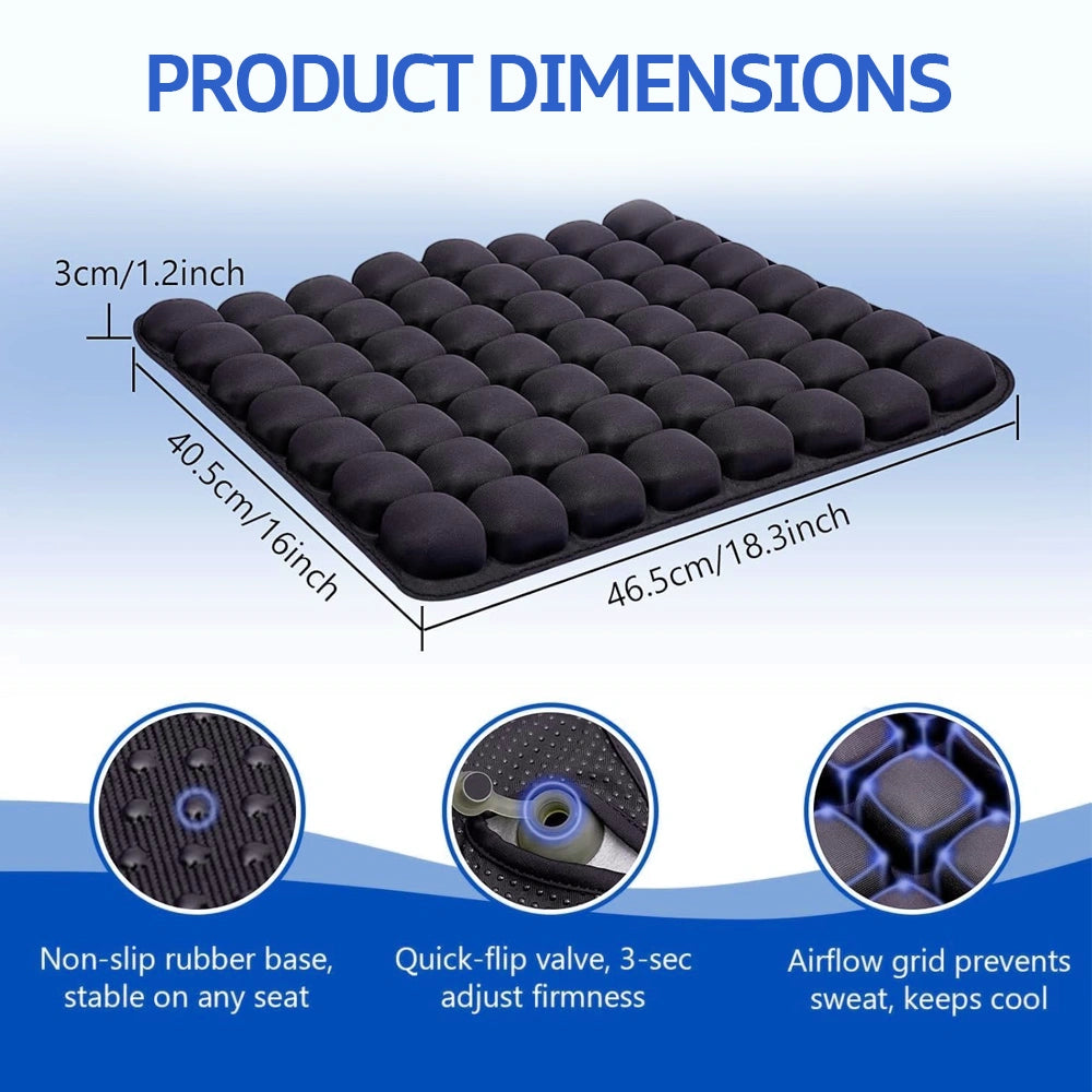 Orthopedic Portable & Easy Inflatable3D Airbag Massage Seat Cushion