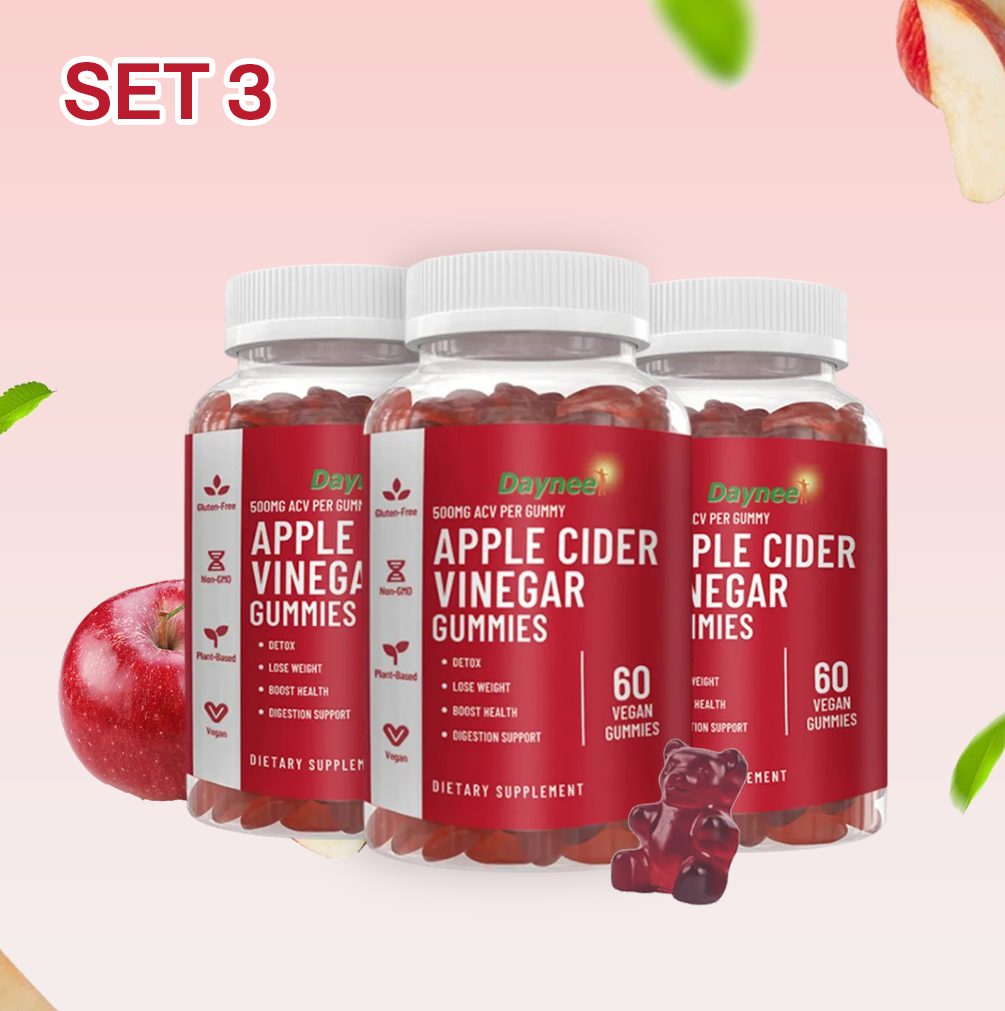 Daynee Apple Cinder Vinegar Gummies | Dietary Supplement for Energy and Health Support