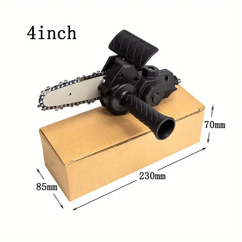 4" & 6" Mini Electric Drill Attachment Chainsaw For Woodworking Gardening