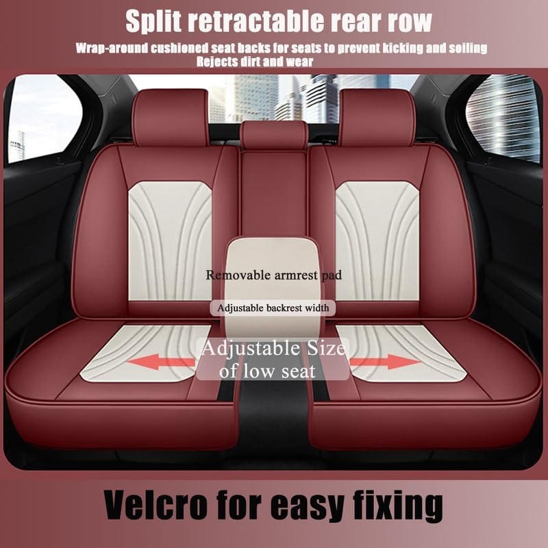 2023 Water-Proof Leather Car Seat Cover for Cars, SUV