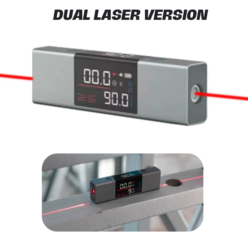 2 In 1 Protractor Digital Multifunctional Laser Leveler Tool Metal with Tripod Stand