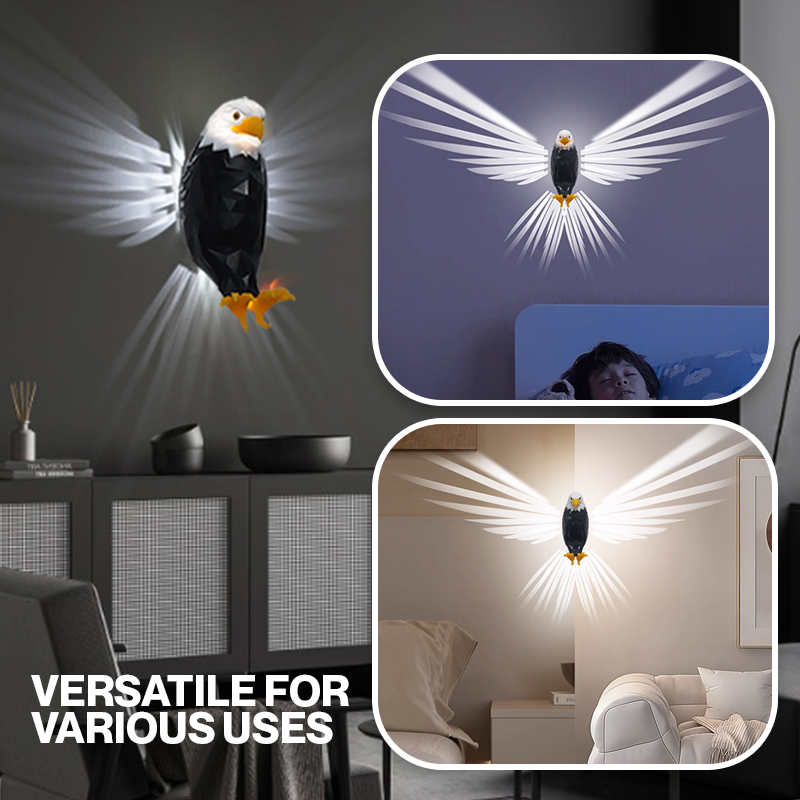 3D Spread Wings Bald Eagle Wall Lights - Artistic Wall Lights for Home Decor