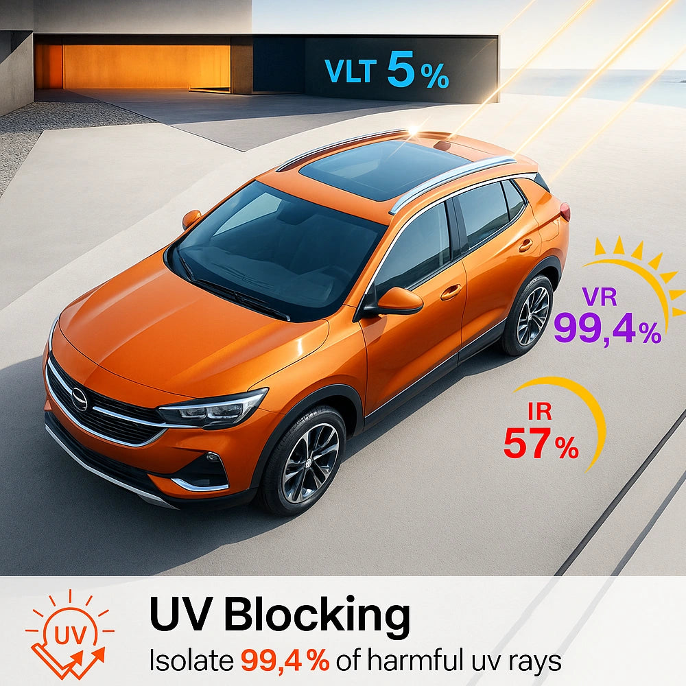 Universal Reduce Infrared Heat & Block UV by 99% Window Tint Film for Cars