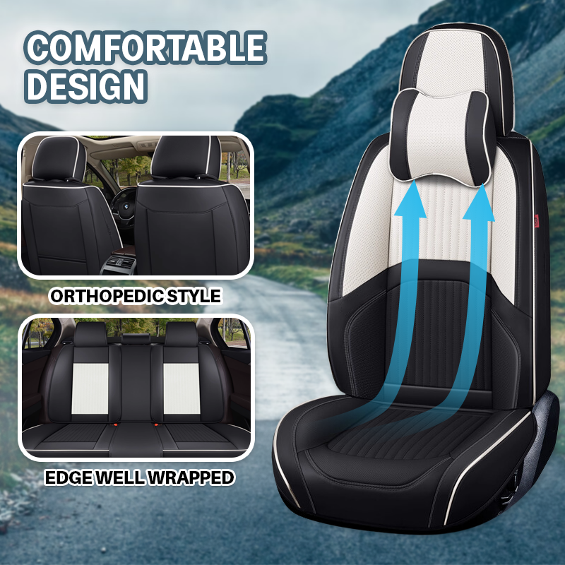 2024 Hudson Leather Car Seat Cover for Cars, SUV