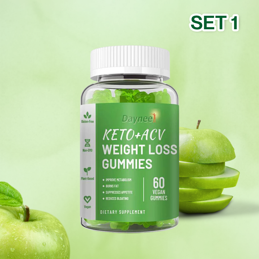 60 Vegan Weight Management & Overall Health Keto + ACV Gummies for Men & Women