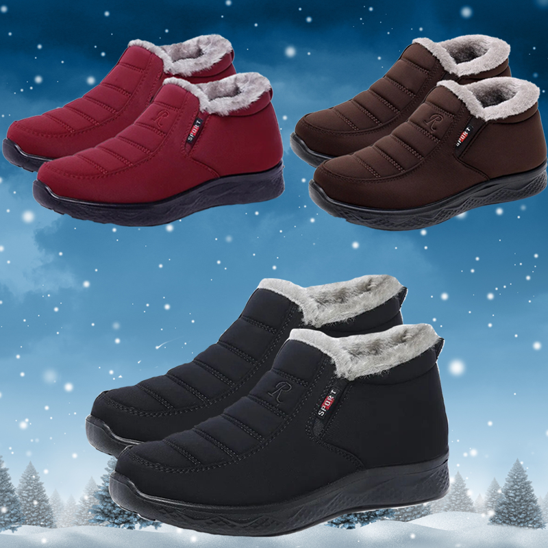2023 New Women Winter Non-slip Waterproof Snow Plush Ankle Boots
