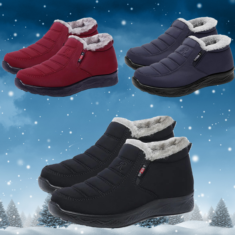 2023 New Women Winter Non-slip Waterproof Snow Plush Ankle Boots