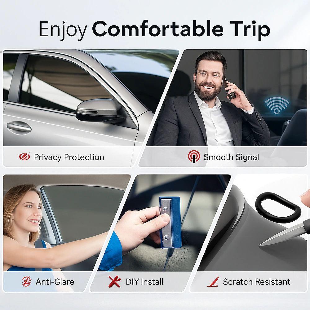 Universal Reduce Infrared Heat & Block UV by 99% Window Tint Film for Cars