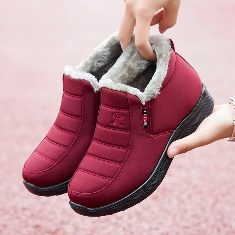 2023 New Women Winter Non-slip Waterproof Snow Plush Ankle Boots
