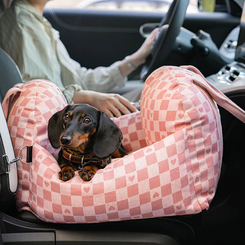 Premium & Safe, Fully Detachable and Washable Travel Car Seat Cover for Small, Medium, Large Pets