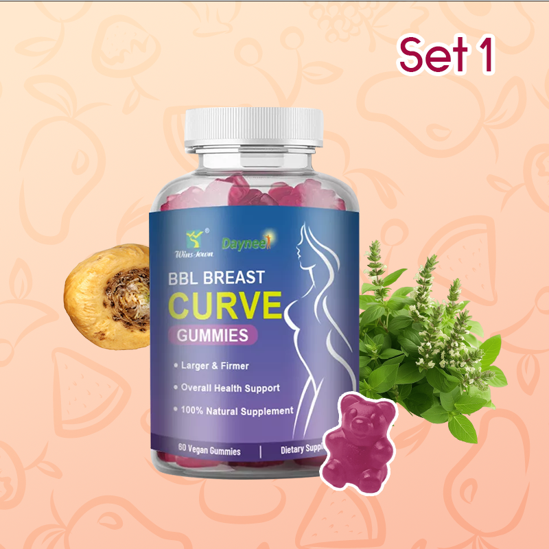 BBL Breast Curve Gummies | Dietary Supplement for Breast Enlargement, Overall Health Support, and Hormonal Balance