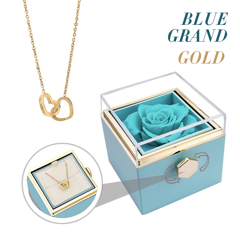 Catherine Eternal Rose Love Languages Heart Pendant Gift Box for Her on Birthday, Christmas, Mother's Day, Valentine's Day