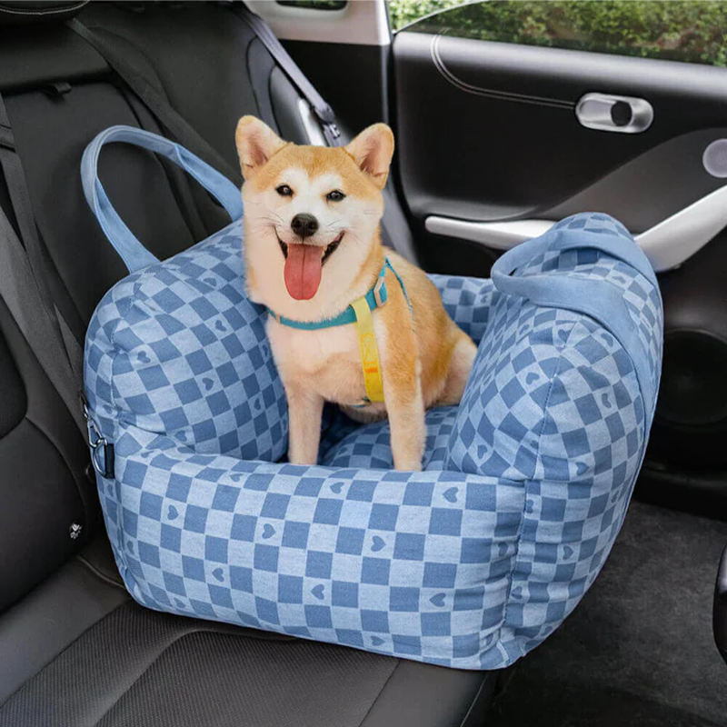 Premium & Safe, Fully Detachable and Washable Travel Car Seat Cover for Small, Medium, Large Pets