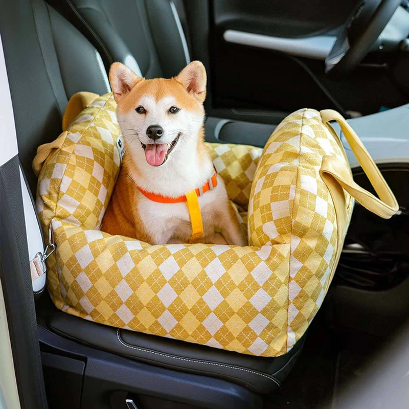 Premium & Safe, Fully Detachable and Washable Travel Car Seat Cover for Small, Medium, Large Pets