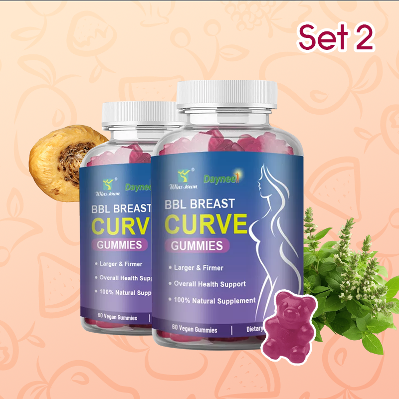 BBL Breast Curve Gummies | Dietary Supplement for Breast Enlargement, Overall Health Support, and Hormonal Balance