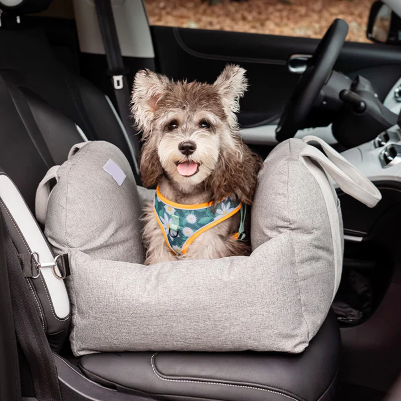 Premium & Safe, Fully Detachable and Washable Travel Car Seat Cover for Small, Medium, Large Pets