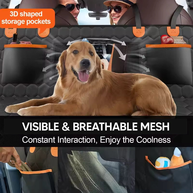 Dog Car Seat Protector – Waterproof Back Seat Expander