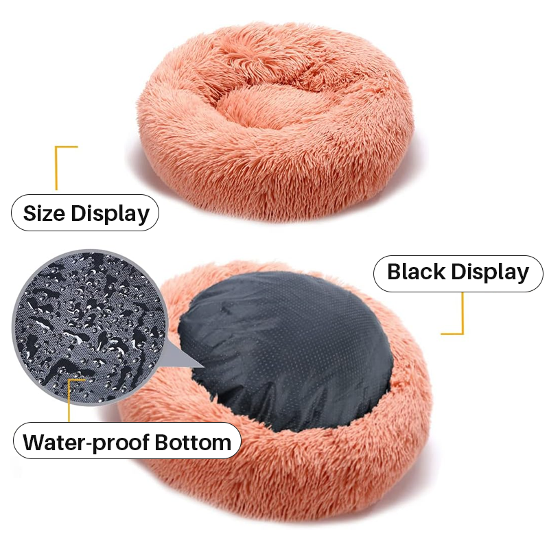 Waterproof, Non-Slip Bottom, Fluffy & Calming Cushion Bed for Pets