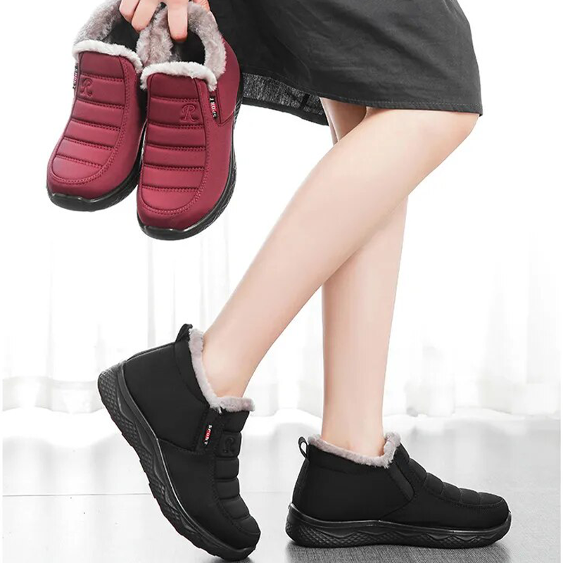 2023 New Women Winter Non-slip Waterproof Snow Plush Ankle Boots