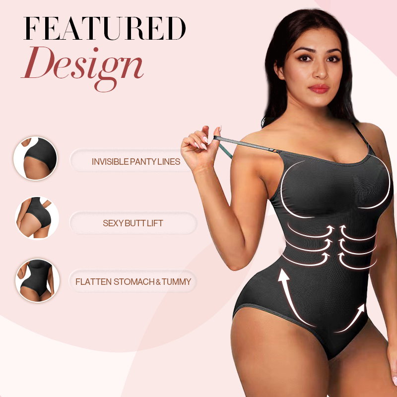 Olivia Tummy Control Seamless Sculpting Snatched Bodysuit Thong Shapewear for Women