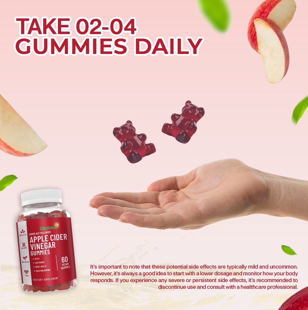 Daynee Apple Cinder Vinegar Gummies | Dietary Supplement for Energy and Health Support
