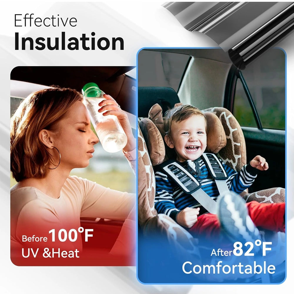 Universal Reduce Infrared Heat & Block UV by 99% Window Tint Film for Cars
