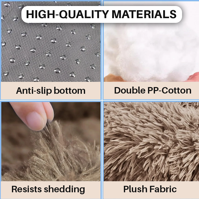 Waterproof, Non-Slip Bottom, Fluffy & Calming Cushion Bed for Pets