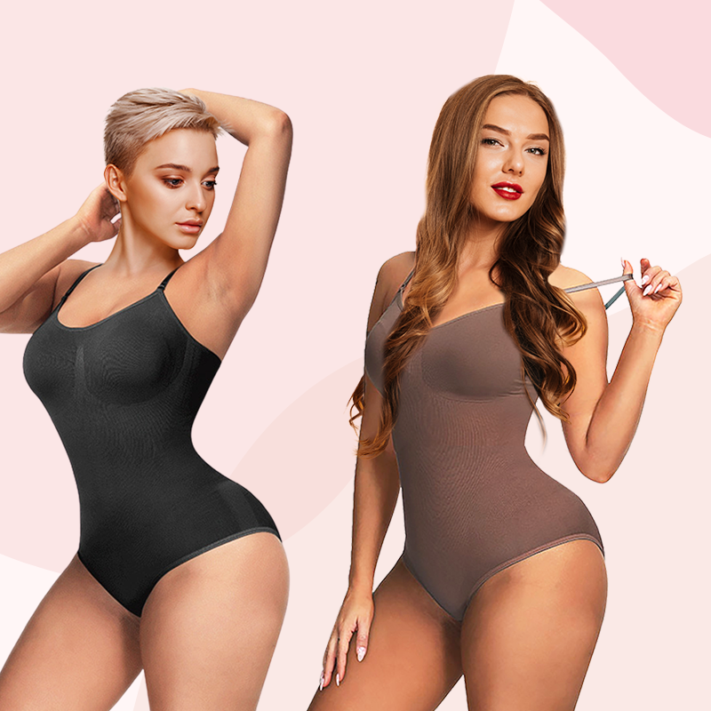Olivia Tummy Control Seamless Sculpting Snatched Bodysuit Thong Shapewear for Women