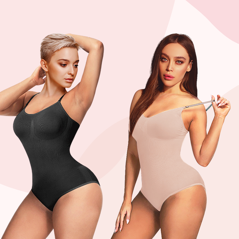 Olivia Tummy Control Seamless Sculpting Snatched Bodysuit Thong Shapewear for Women