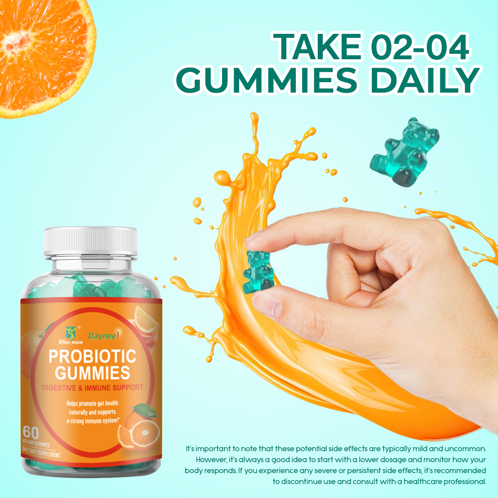 Daynee Probiotic Gummies | Dietary Supplement for Gut Health Digestion Immunity
