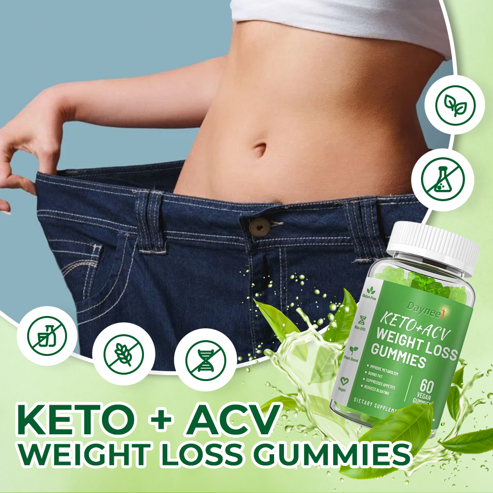60 Vegan Weight Management & Overall Health Keto + ACV Gummies for Men & Women