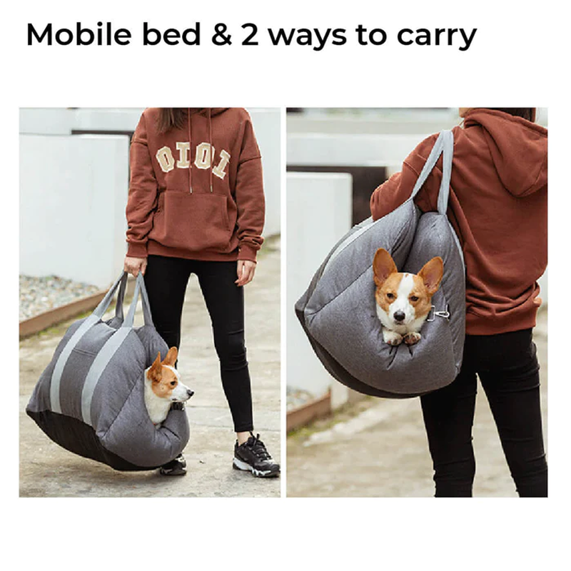Premium & Safe, Fully Detachable and Washable Travel Car Seat Cover for Small, Medium, Large Pets