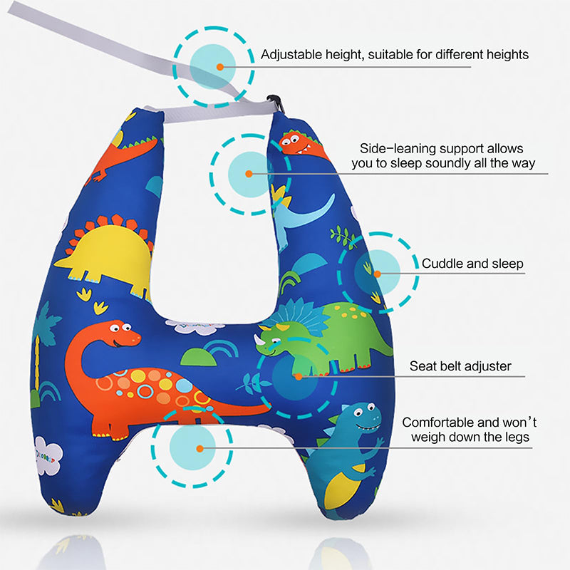 Ergonomic Car Seat Travel Safety Neck Support Cushion Pad Pillow Headrest for Kids & Adults Universal Fit