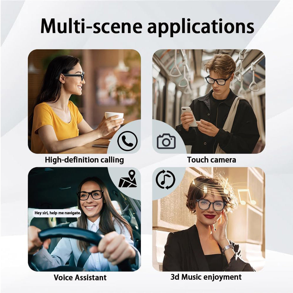 TalkView AI Translation Glasses - Real-Time Translation, Lightweight Fit, Lifetime Use